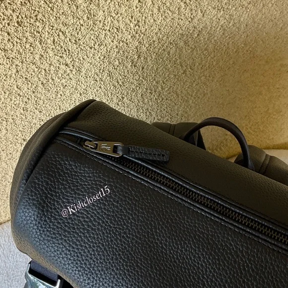 NWOT Lacoste Men's Altitude Genuine Cow Leather Flap Backpack - Picture 5 of 16